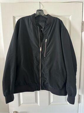 Men's Black Bomber Jacket